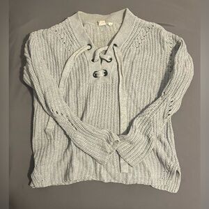 GAP Light Gray Women's Cowl Neck Sweater